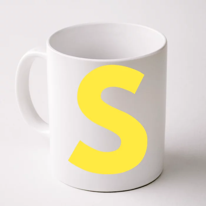 Letter S Funny Matching Halloween Costume Front & Back Coffee Mug