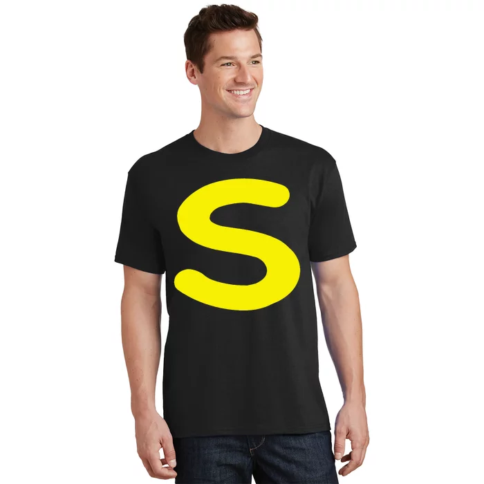 Letter S Funny Matching Halloween Costume T-Shirt