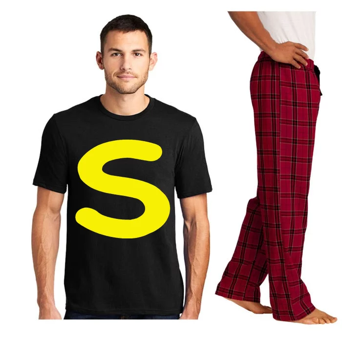 Letter S Funny Matching Halloween Costume Pajama Set