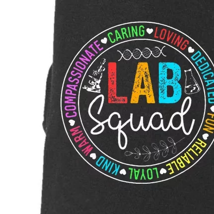 Lab Squad Funny Lab Week 2024 Medical Laboratory Technician Doggie 3-End Fleece Hoodie