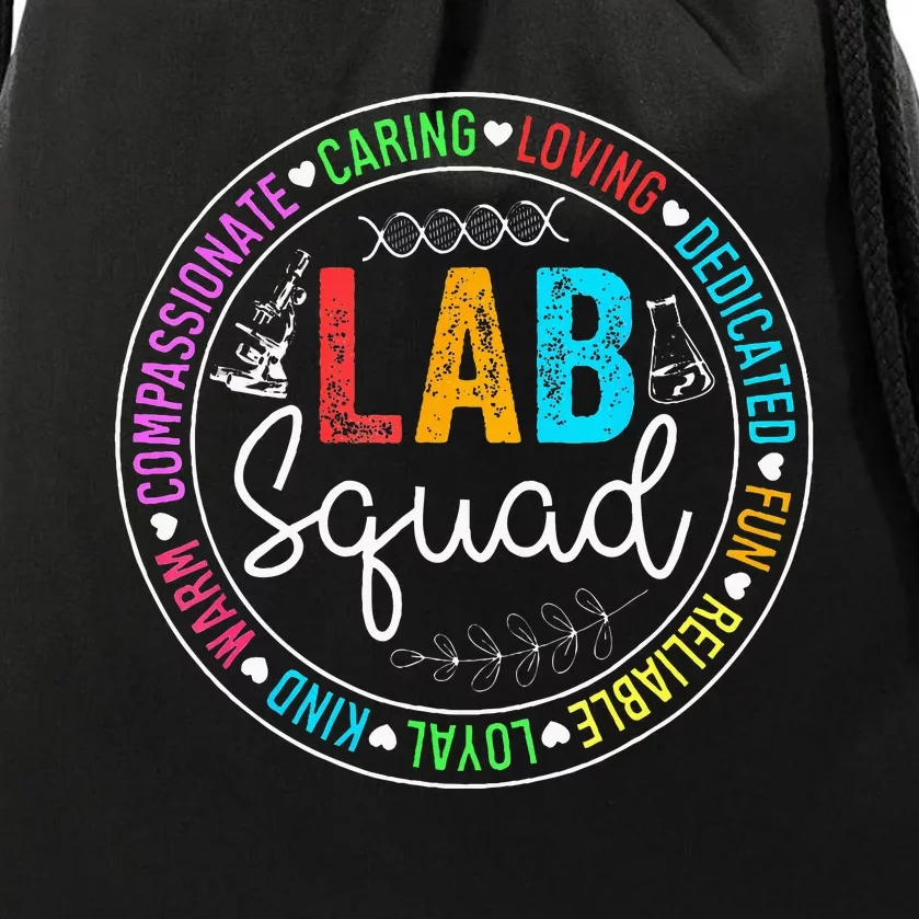 Lab Squad Funny Lab Week 2024 Medical Laboratory Technician Drawstring Bag