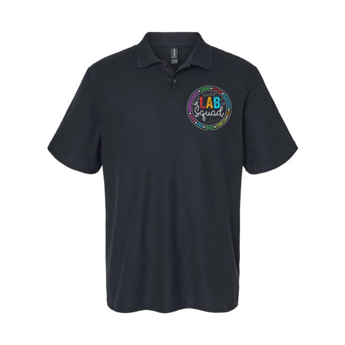 Lab Squad Funny Lab Week 2024 Medical Laboratory Technician Softstyle Adult Sport Polo