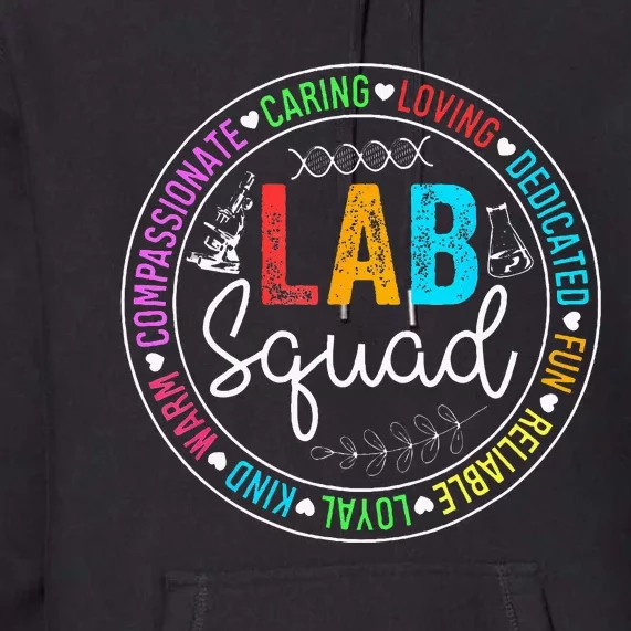 Lab Squad Funny Lab Week 2024 Medical Laboratory Technician Premium Hoodie