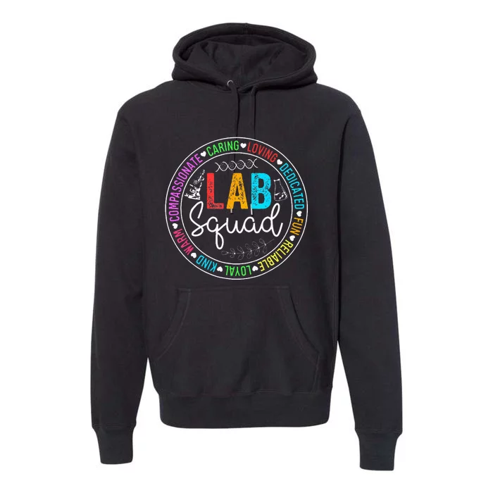 Lab Squad Funny Lab Week 2024 Medical Laboratory Technician Premium Hoodie