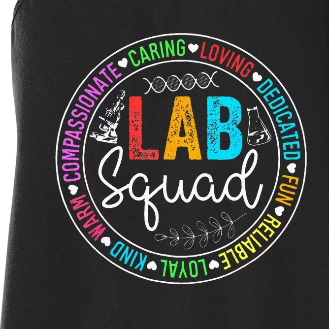 Lab Squad Funny Lab Week 2024 Medical Laboratory Technician Women's Racerback Tank