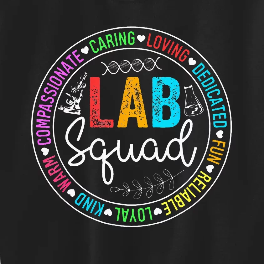 Lab Squad Funny Lab Week 2024 Medical Laboratory Technician Kids Sweatshirt