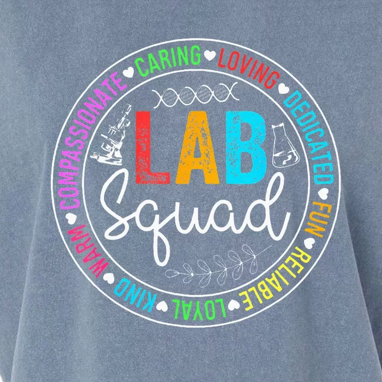 Lab Squad Funny Lab Week 2024 Medical Laboratory Technician Garment-Dyed Women's Muscle Tee