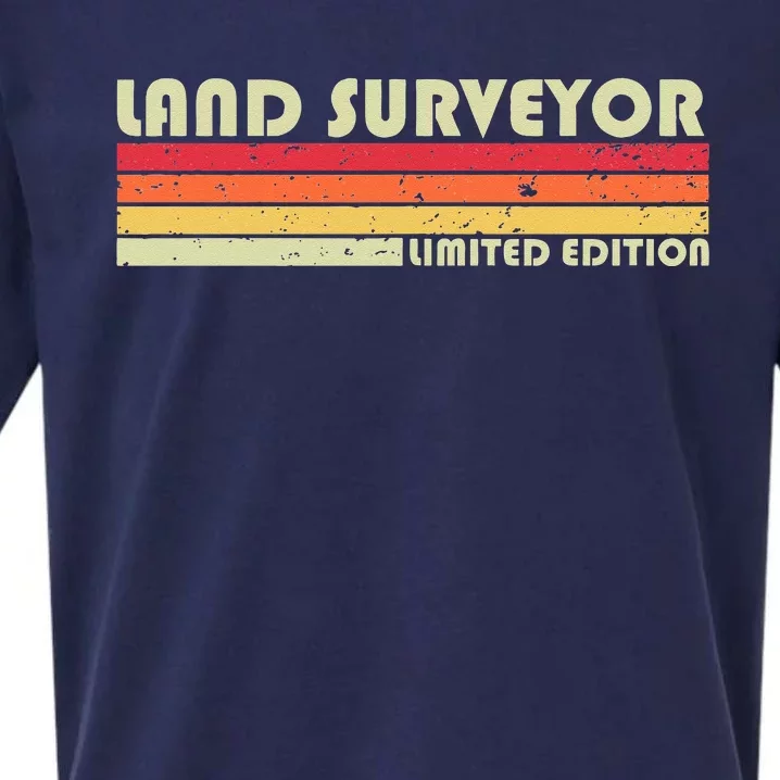 LAND SURVEYOR Funny Job Title Profession Birthday Worker Sueded Cloud Jersey T-Shirt