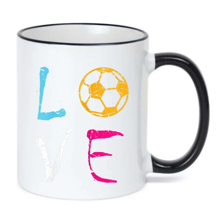 Love Soccer Girl Funny Soccer Player Meaningful Gift Black Color Changing Mug