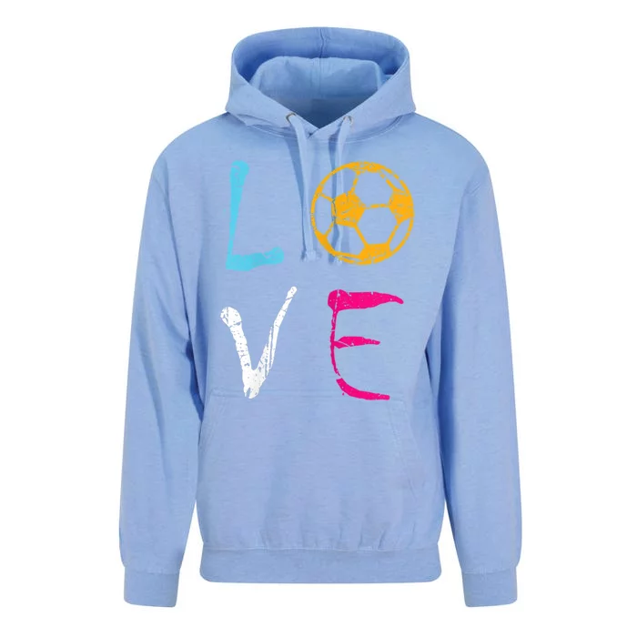 Love Soccer Girl Funny Soccer Player Meaningful Gift Unisex Surf Hoodie