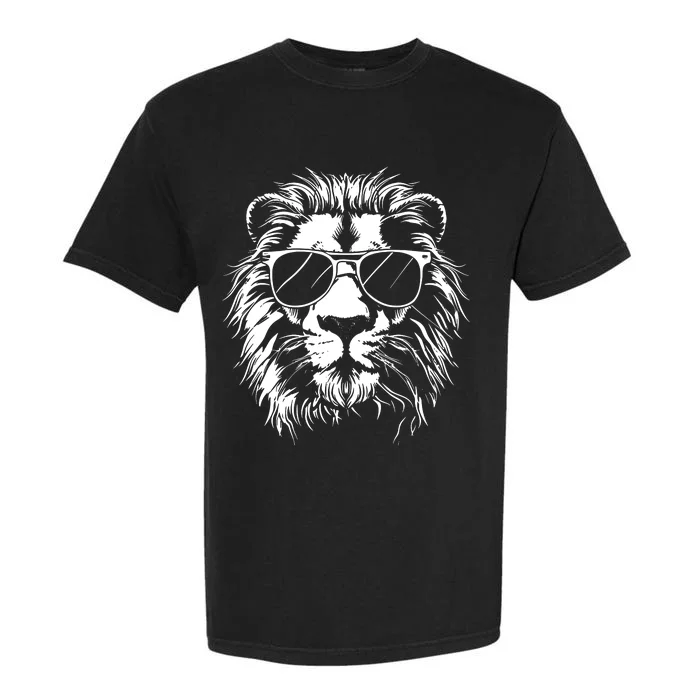 Lion Sunglasses Graphic Garment-Dyed Heavyweight T-Shirt