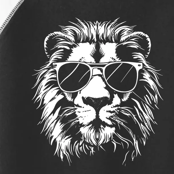 Lion Sunglasses Graphic Toddler Fine Jersey T-Shirt