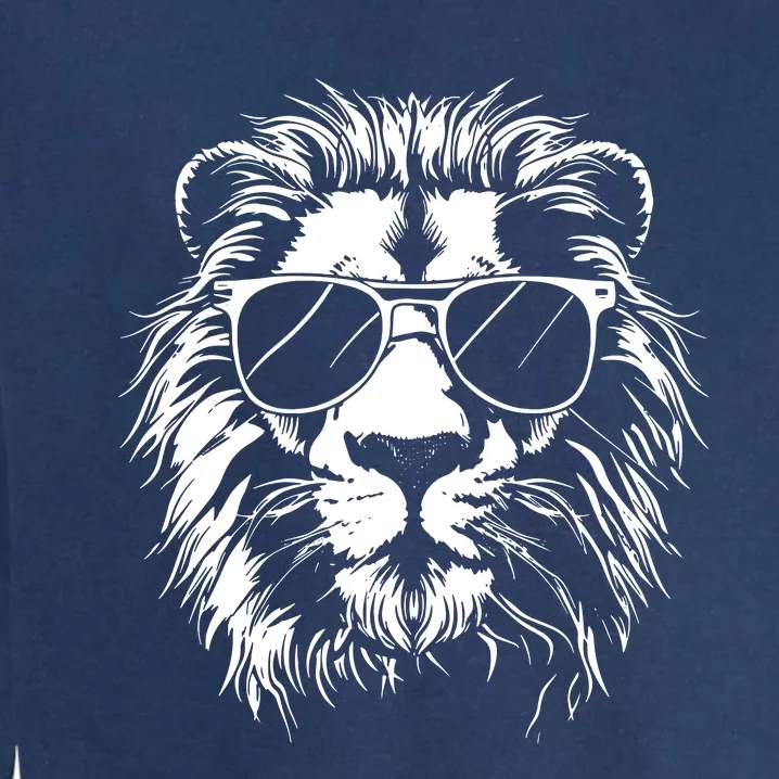 Lion Sunglasses Graphic Garment-Dyed Sweatshirt