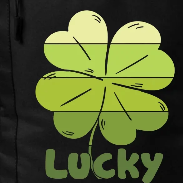 Lucky Shamrock Green Pattern Daily Commute Backpack