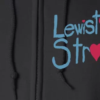 Lewiston Strong Gift Lewiston Strong Full Zip Hoodie