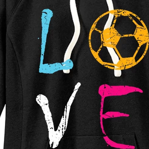 Love Soccer Girl Funny Soccer Player Women's Fleece Hoodie