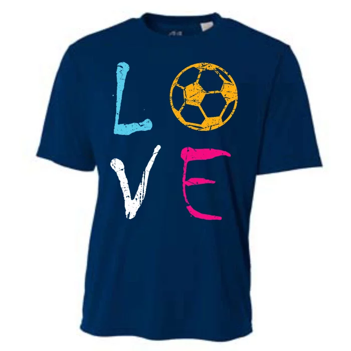 Love Soccer Girl Funny Soccer Player Cooling Performance Crew T-Shirt