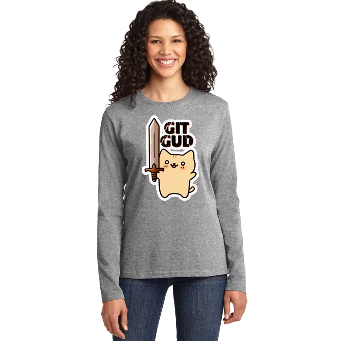 Lyra Stormclaw Git Gud Ladies Long Sleeve Shirt