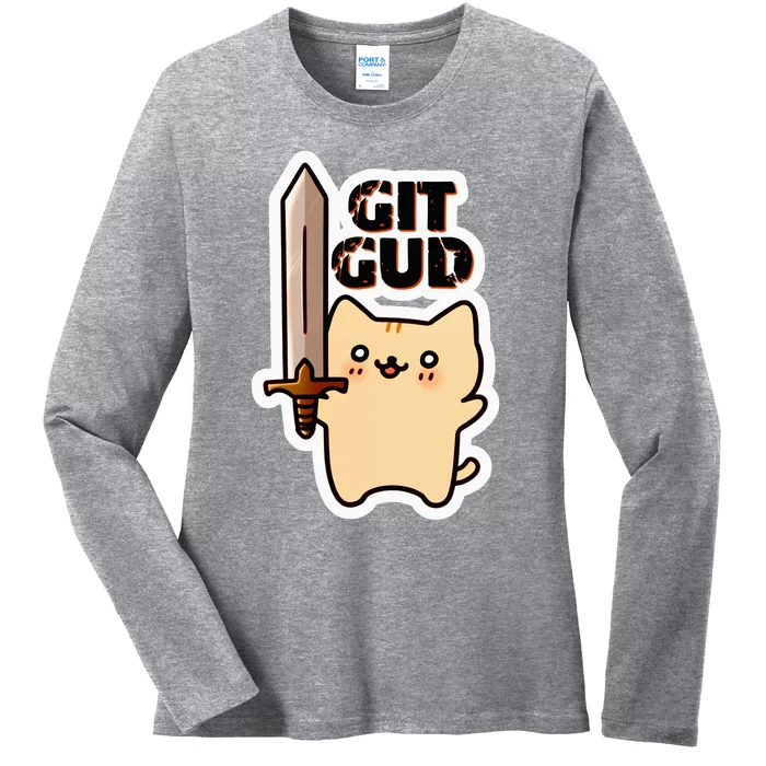 Lyra Stormclaw Git Gud Ladies Long Sleeve Shirt