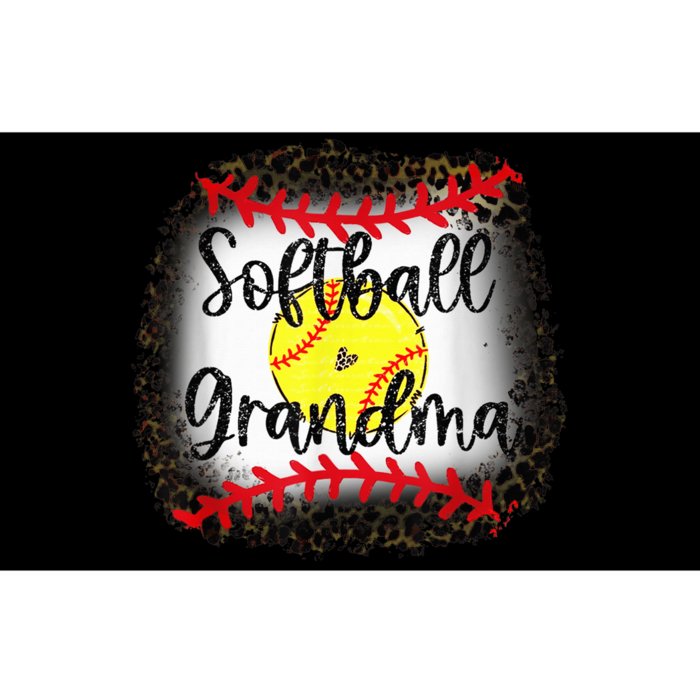 Leopard Softball Grandma - Softball Grandma Bumper Sticker