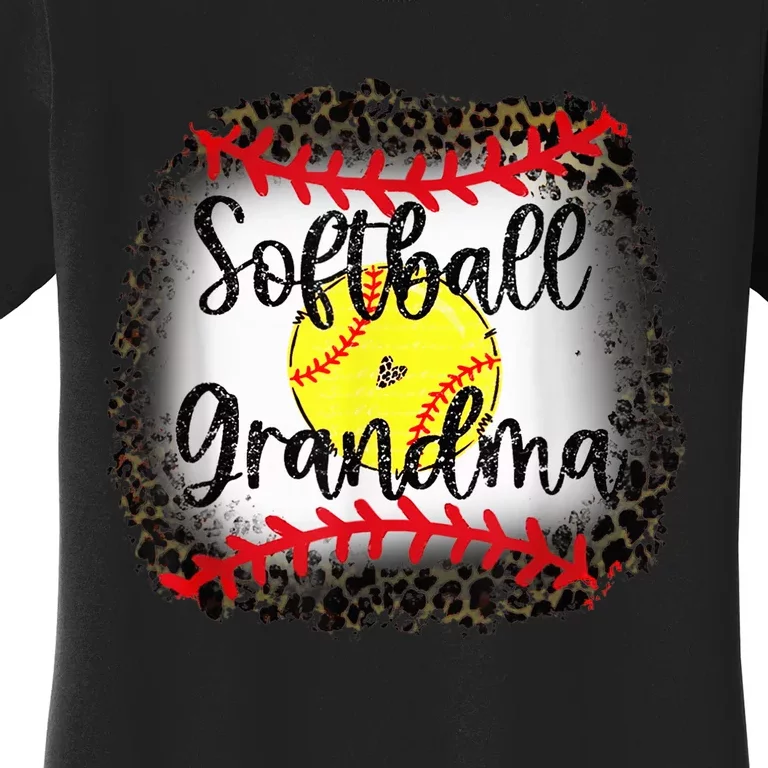 Leopard Softball Grandma - Softball Grandma Women's T-Shirt