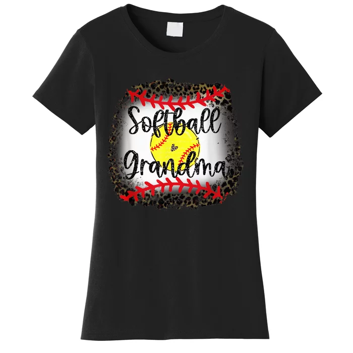 Leopard Softball Grandma - Softball Grandma Women's T-Shirt