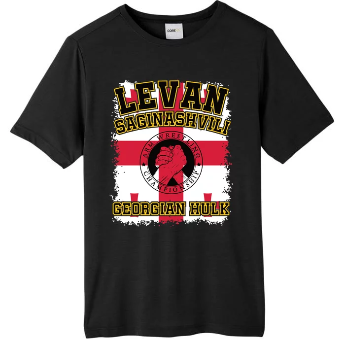 Levan Saginashvili Arm Wrestling Champion ChromaSoft Performance T-Shirt