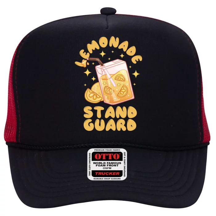 Lemonade Stand Guard High Crown Mesh Trucker Hat