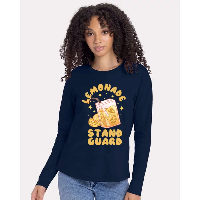 Lemonade Stand Guard Womens Cotton Relaxed Long Sleeve T-Shirt