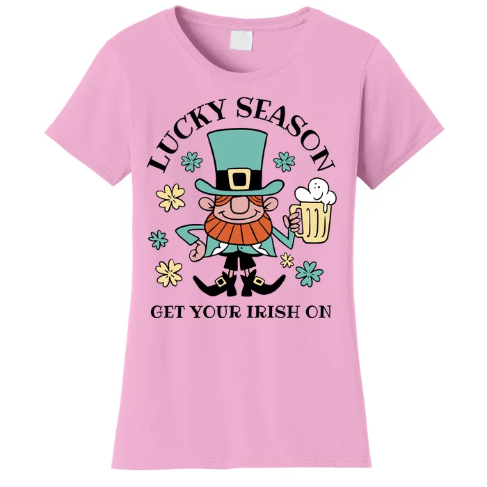 Lucky Season Get Your Irish On Leprechaun Women's T-Shirt