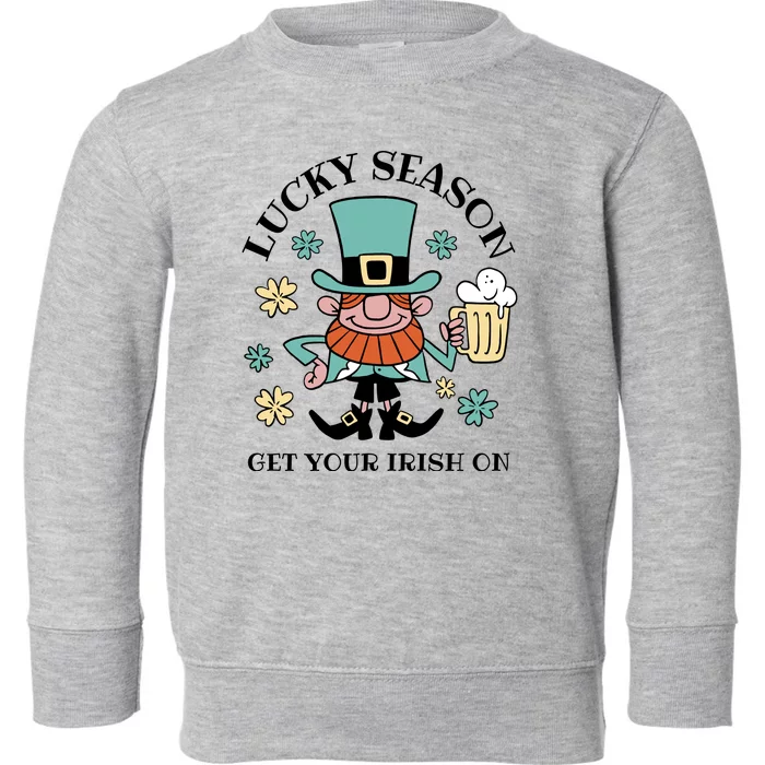 Lucky Season Get Your Irish On Leprechaun Toddler Sweatshirt