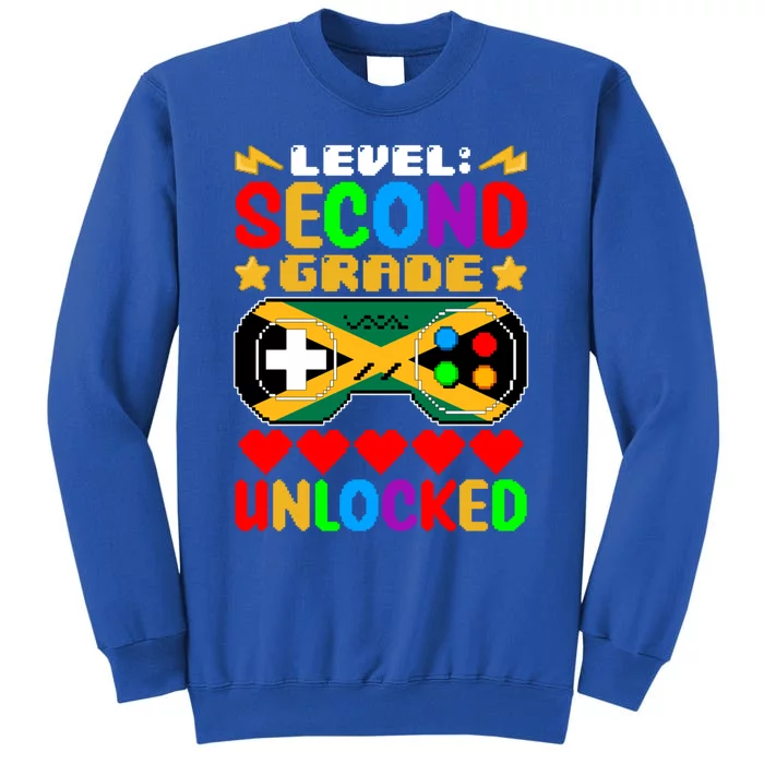 Level Second Grade Unlocked Controller Jamaica Back To Schoo Gift Sweatshirt