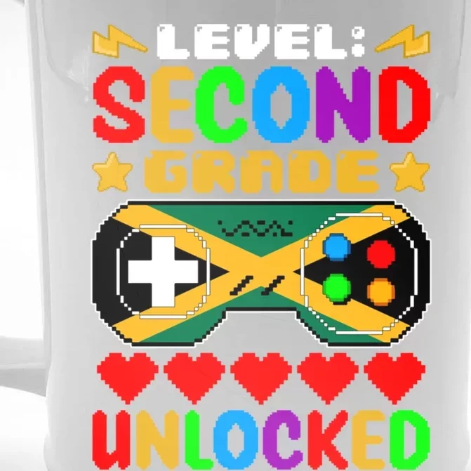 Level Second Grade Unlocked Controller Jamaica Back To Schoo Gift Front & Back Beer Stein