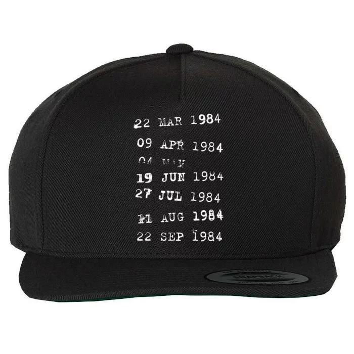 Library Stamp Gift Librarian Due Date Card Gift Wool Snapback Cap