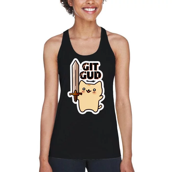 Lyra Stormclaw Git Gud Women's Racerback Tank