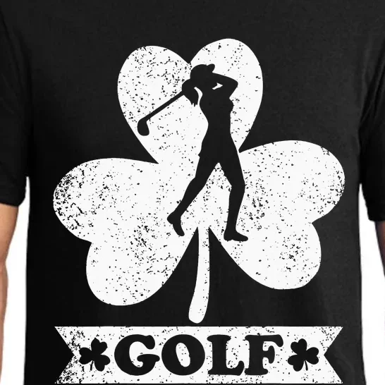 Lucky Shamrock Golfer Golf St. Patrick's Day Pajama Set