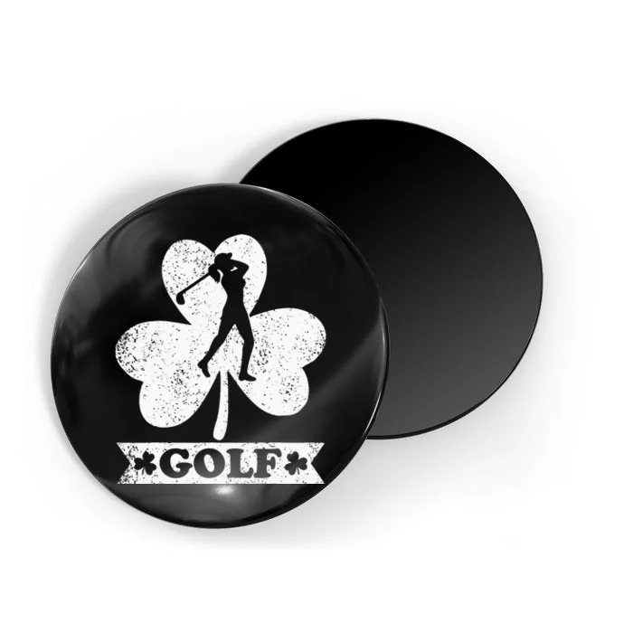 Lucky Shamrock Golfer Golf St. Patrick's Day Magnet