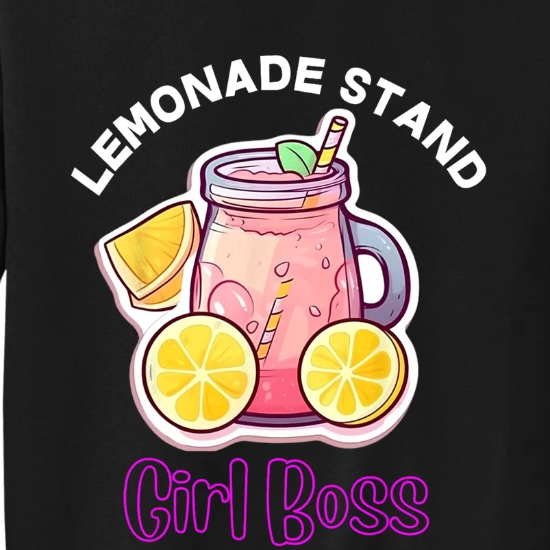 Lemonade Stand Girl Boss Crew Summer Fruit Lemon Juice Sweatshirt