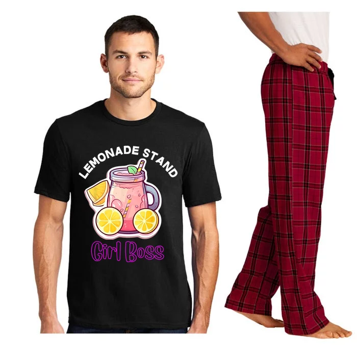 Lemonade Stand Girl Boss Crew Summer Fruit Lemon Juice Pajama Set