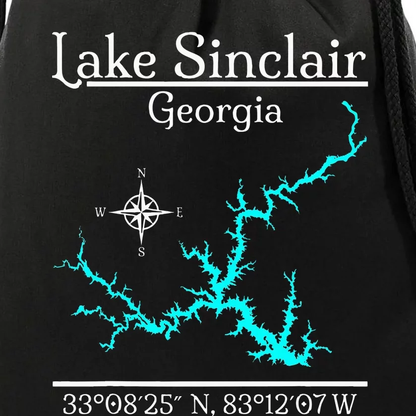 Lake Sinclair Georgia Drawstring Bag