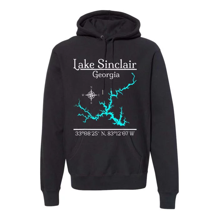 Lake Sinclair Georgia Premium Hoodie