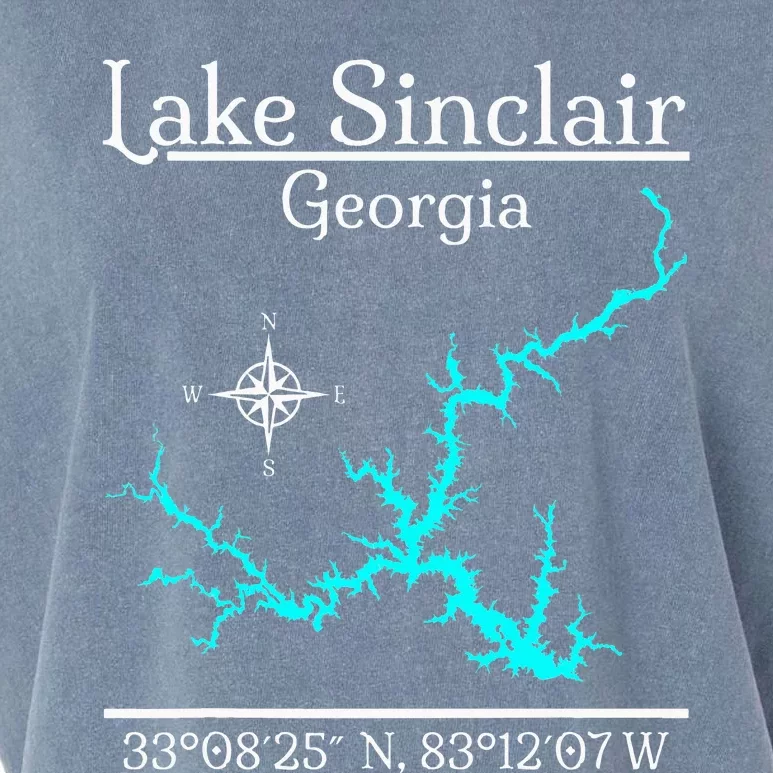 Lake Sinclair Georgia Garment-Dyed Women's Muscle Tee