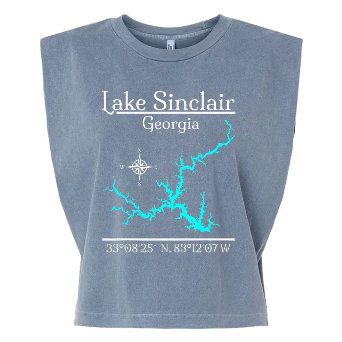 Lake Sinclair Georgia Garment-Dyed Women's Muscle Tee