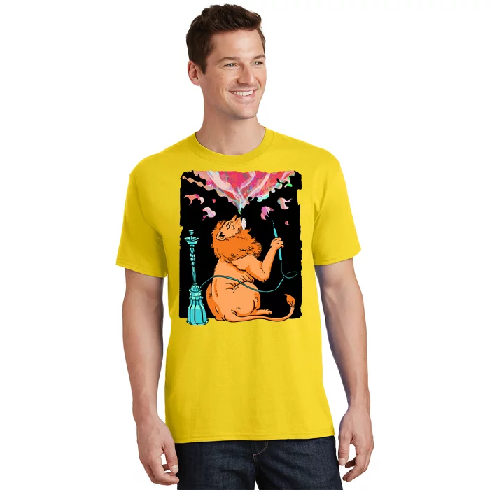 Lion Smoking Hookah T-Shirt