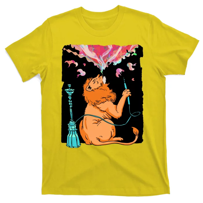 Lion Smoking Hookah T-Shirt