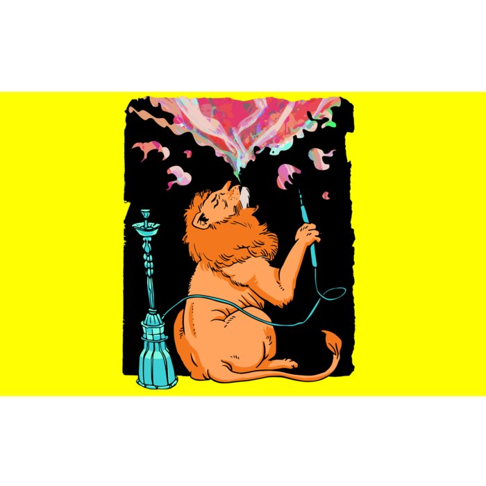 Lion Smoking Hookah Bumper Sticker