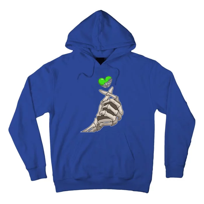 Love Skeleton Hand Heart Funny Gift Tall Hoodie