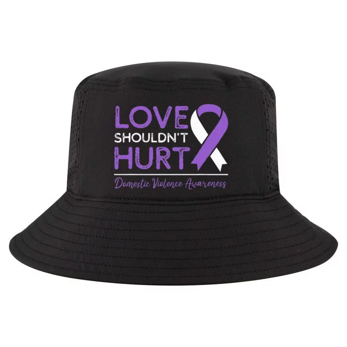 Love Shouldn't Hurt Domestic Violence Awareness Cool Comfort Performance Bucket Hat