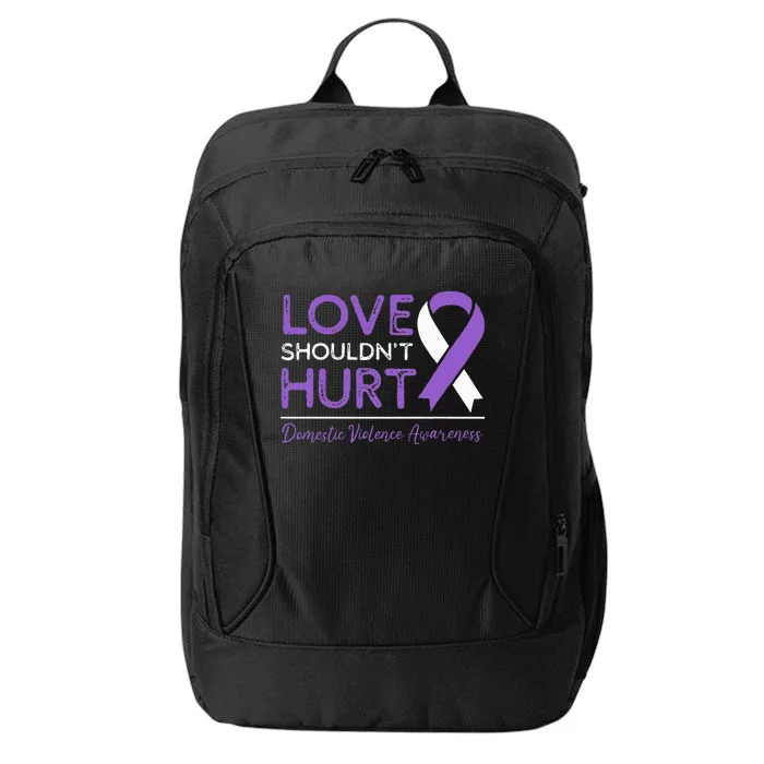 Love Shouldn't Hurt Domestic Violence Awareness City Backpack