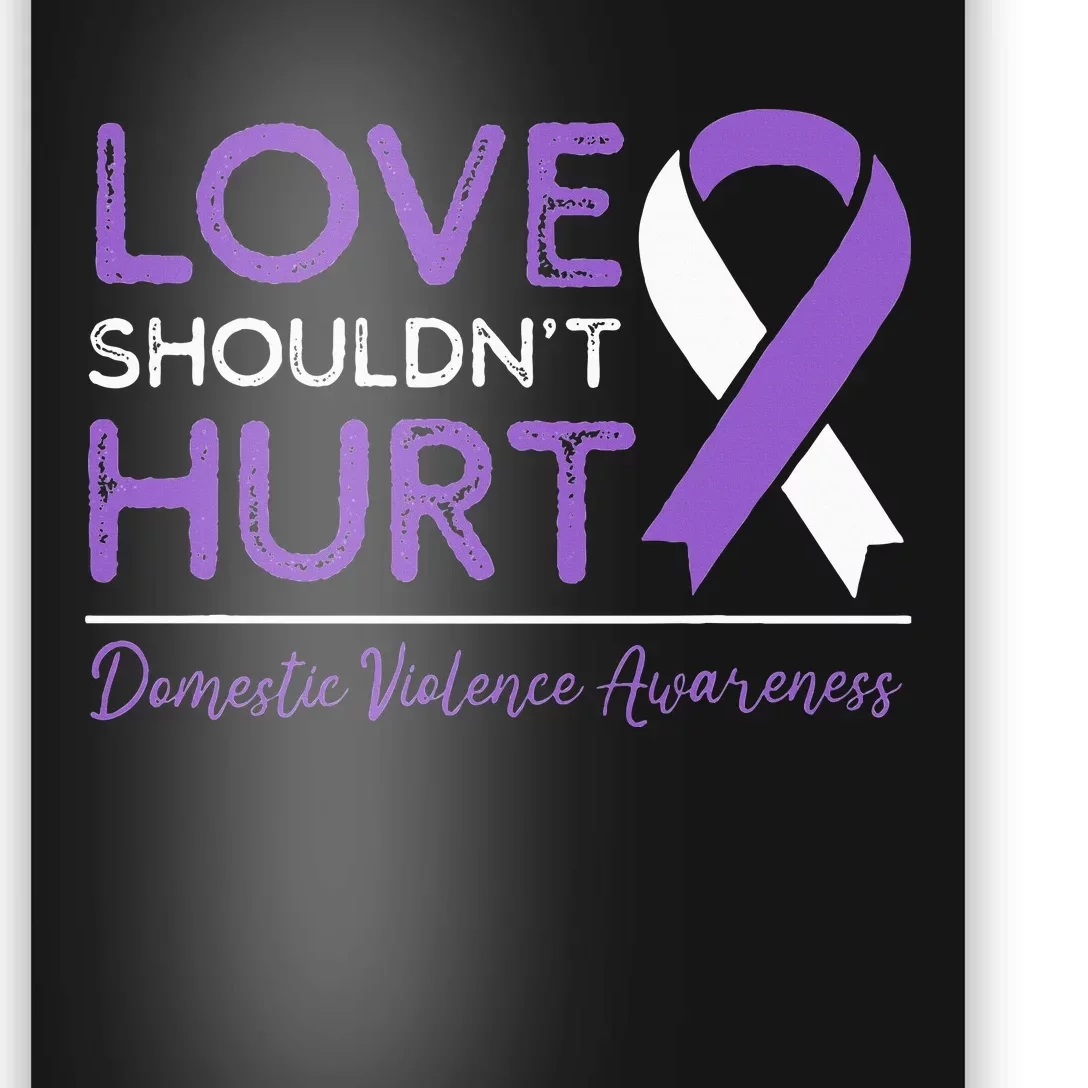 Love Shouldn't Hurt Domestic Violence Awareness Poster